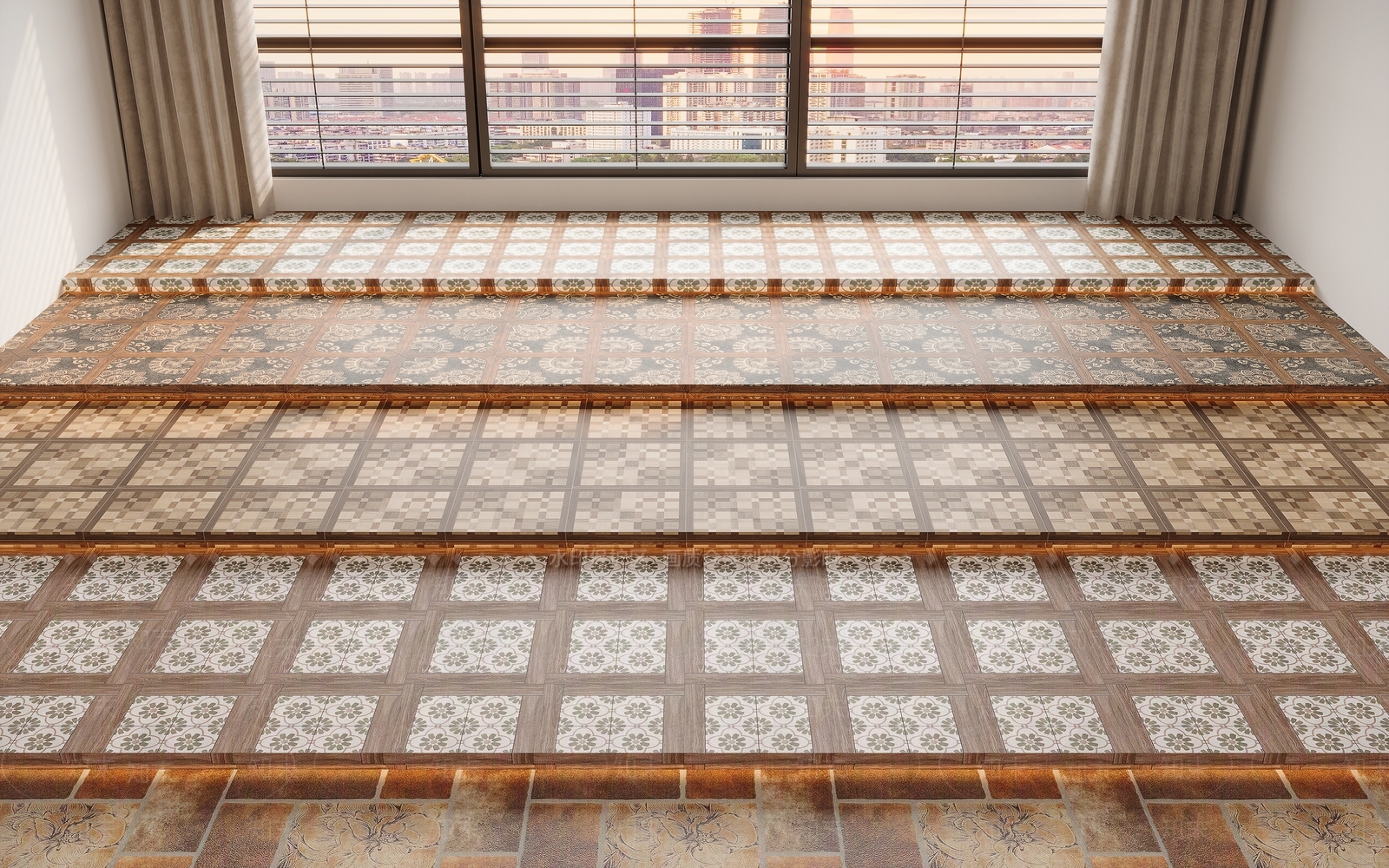 复古地砖3D模型下载【ID:1232286162】