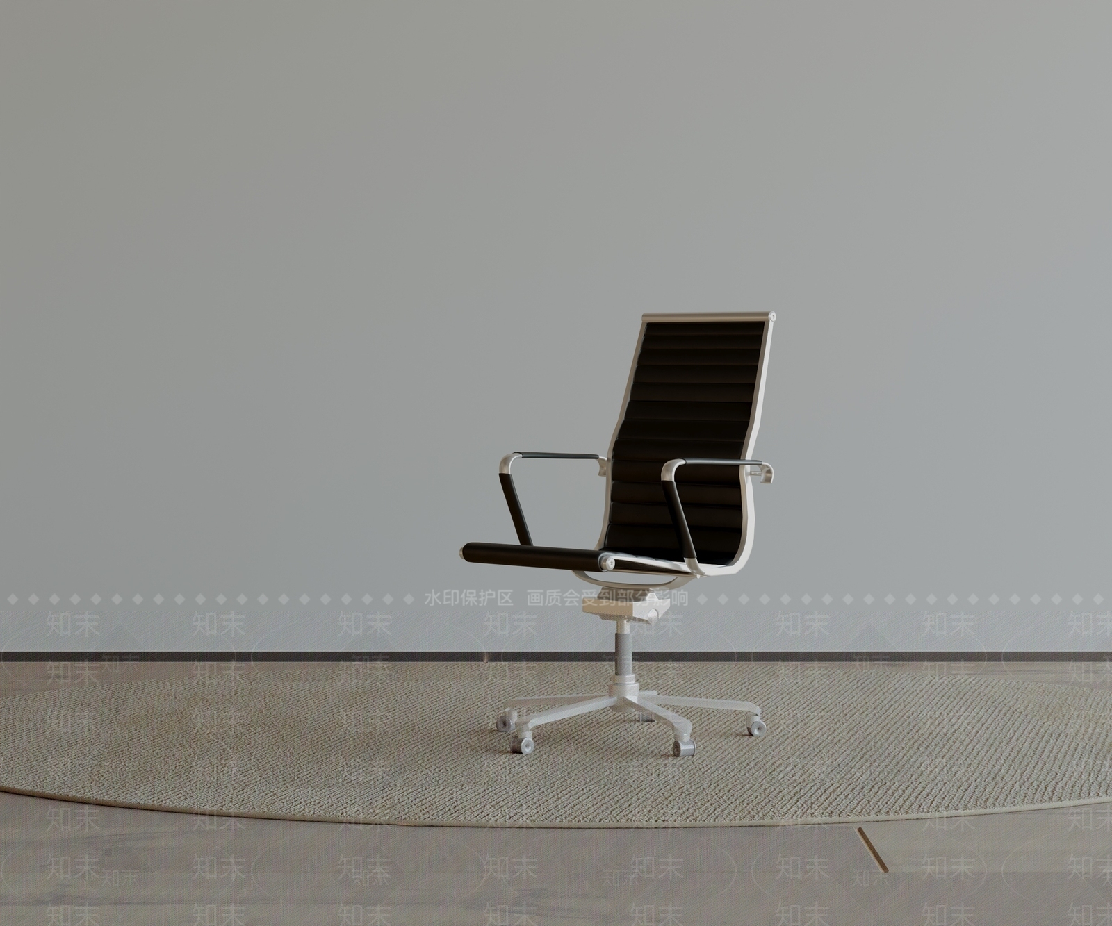 极简办公椅3D模型下载【ID:1232286695】