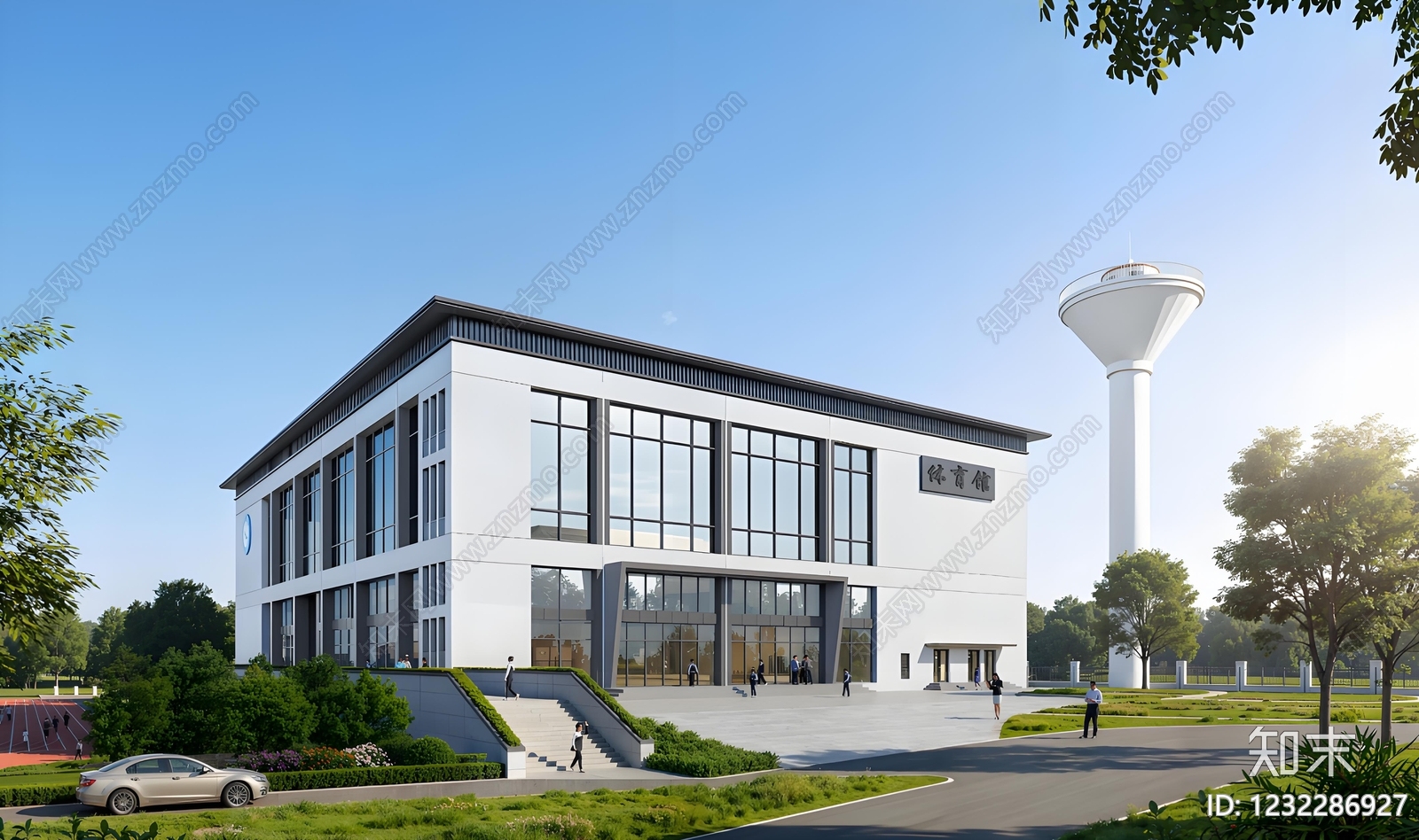 学校建筑cad施工图下载【ID:1232286927】