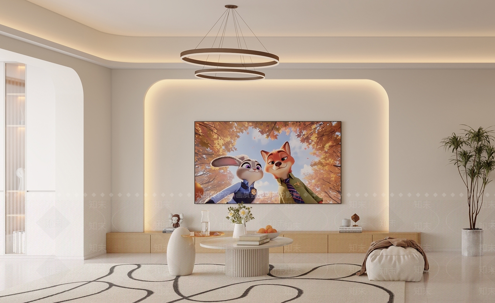 奶油风家居餐厅3D模型下载【ID:1232288511】