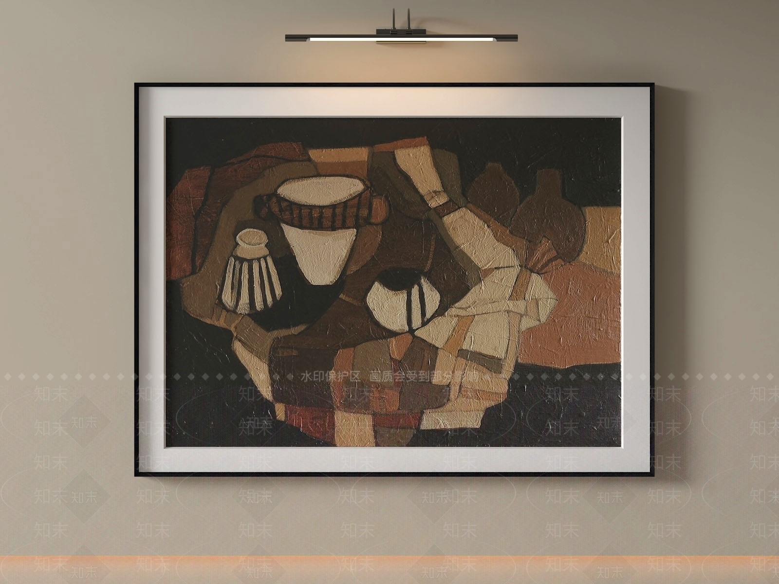 立体主义抽象挂画3D模型下载【ID:1232288973】