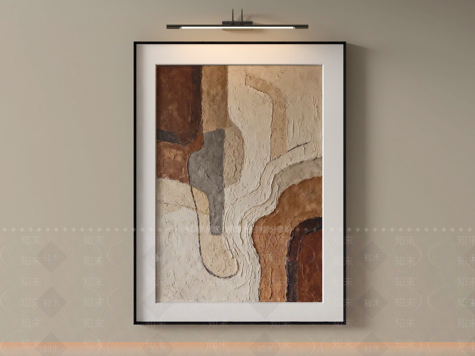 侘寂抽象挂画3D模型下载【ID:1232289214】