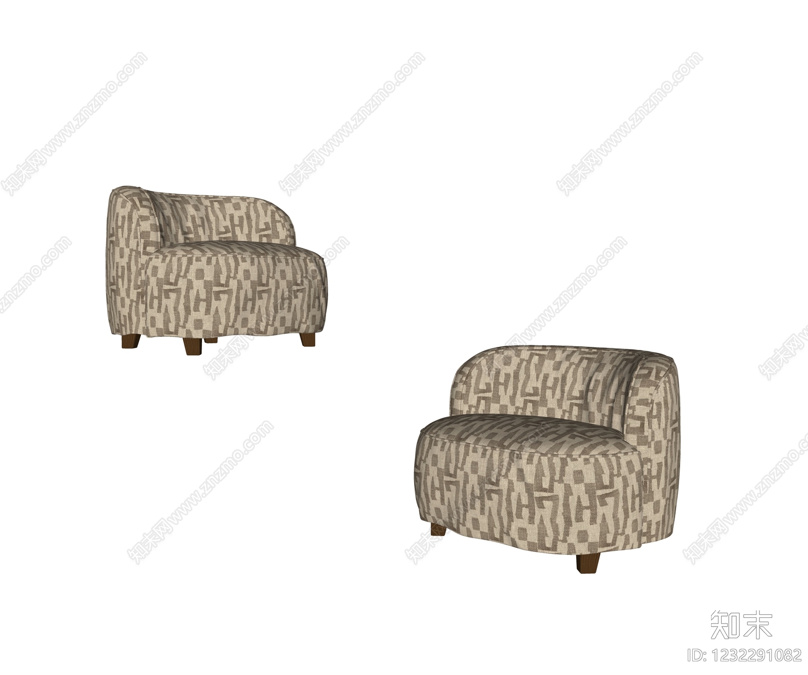 中古风单人沙发SU模型下载【ID:1232291082】