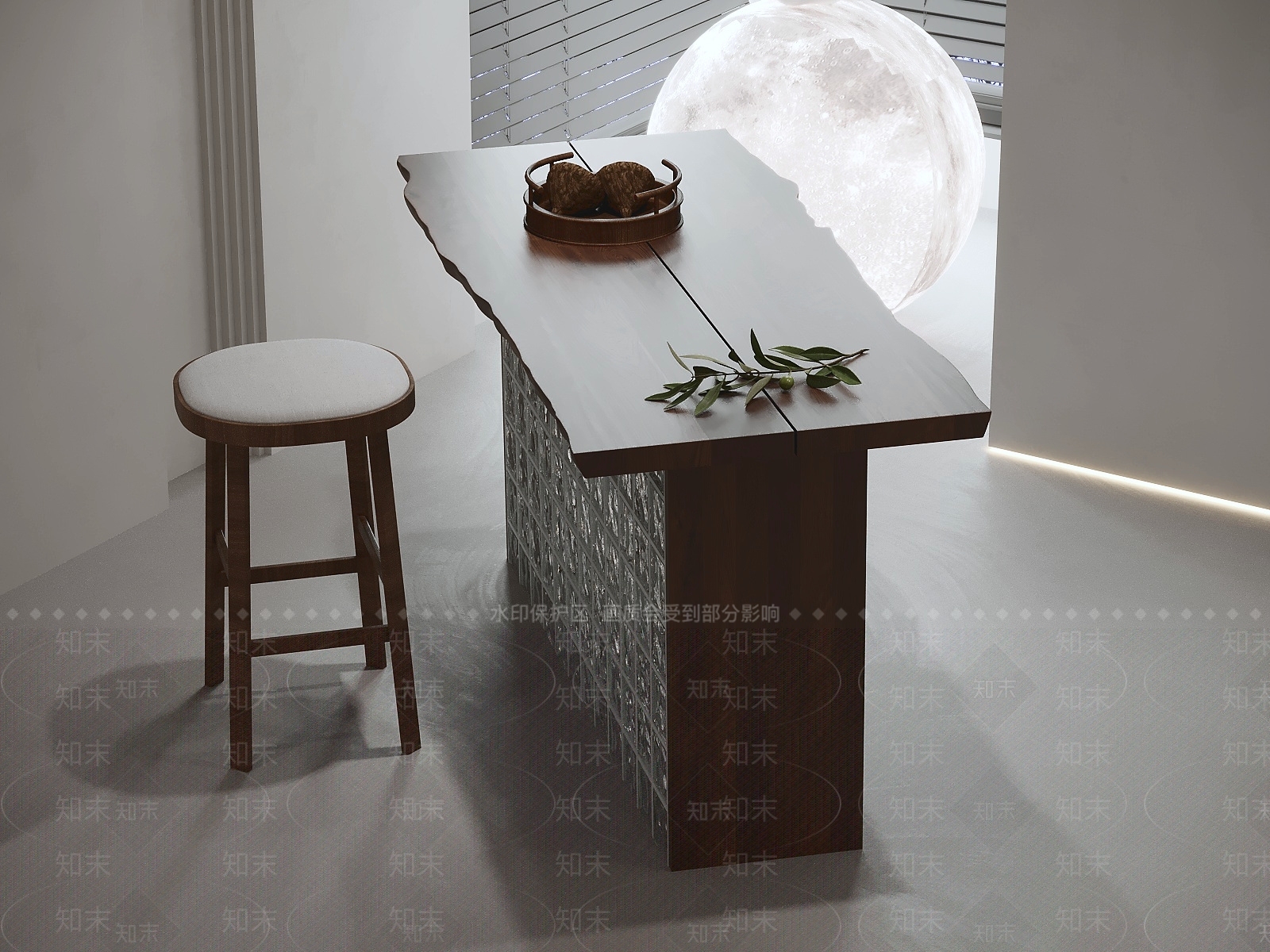 现代简约吧台3D模型下载【ID:1232291895】