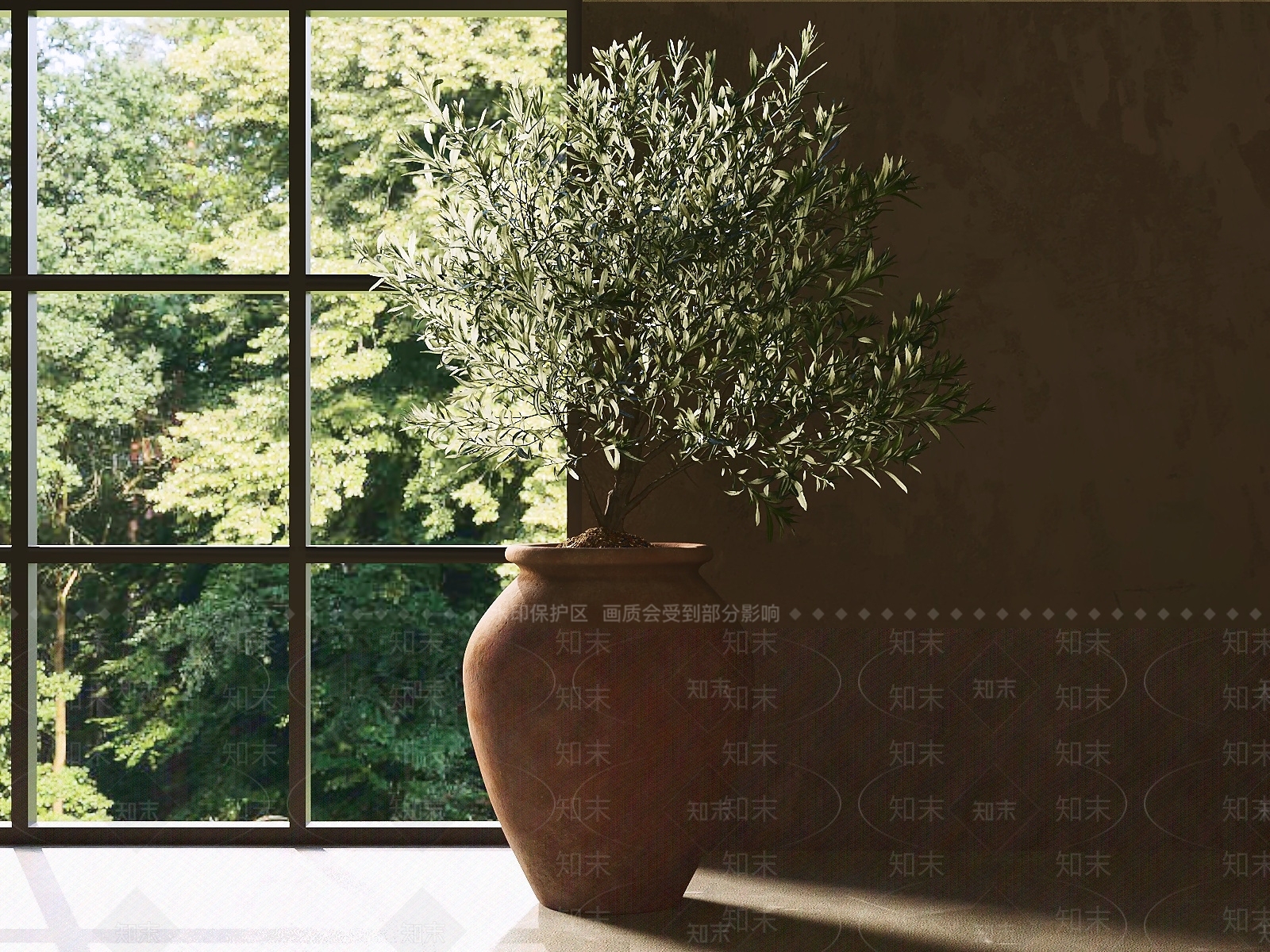 侘寂盆栽3D模型下载【ID:1232291910】