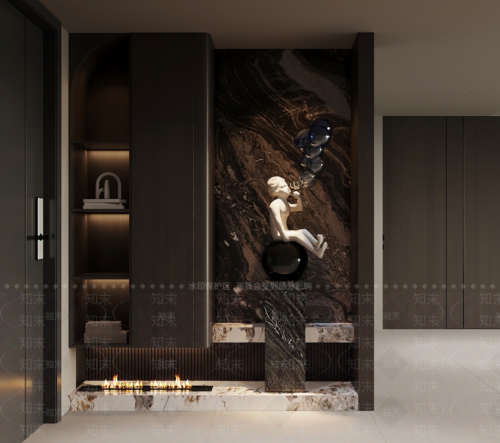 轻奢玄关3D模型下载【ID:1232292068】