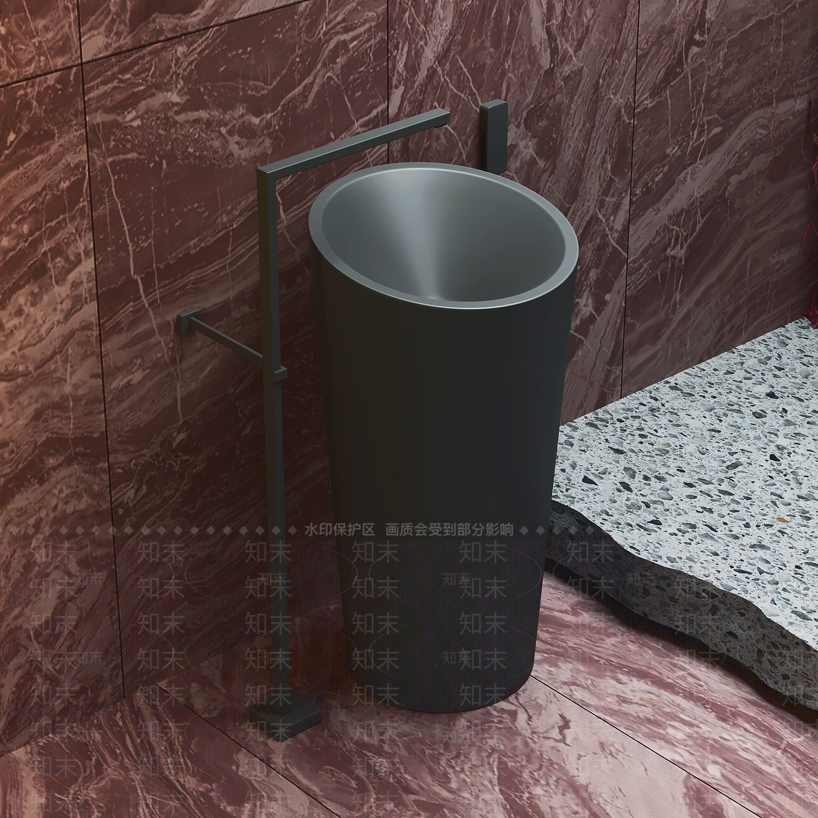 意式极简洗手台3D模型下载【ID:1232293057】