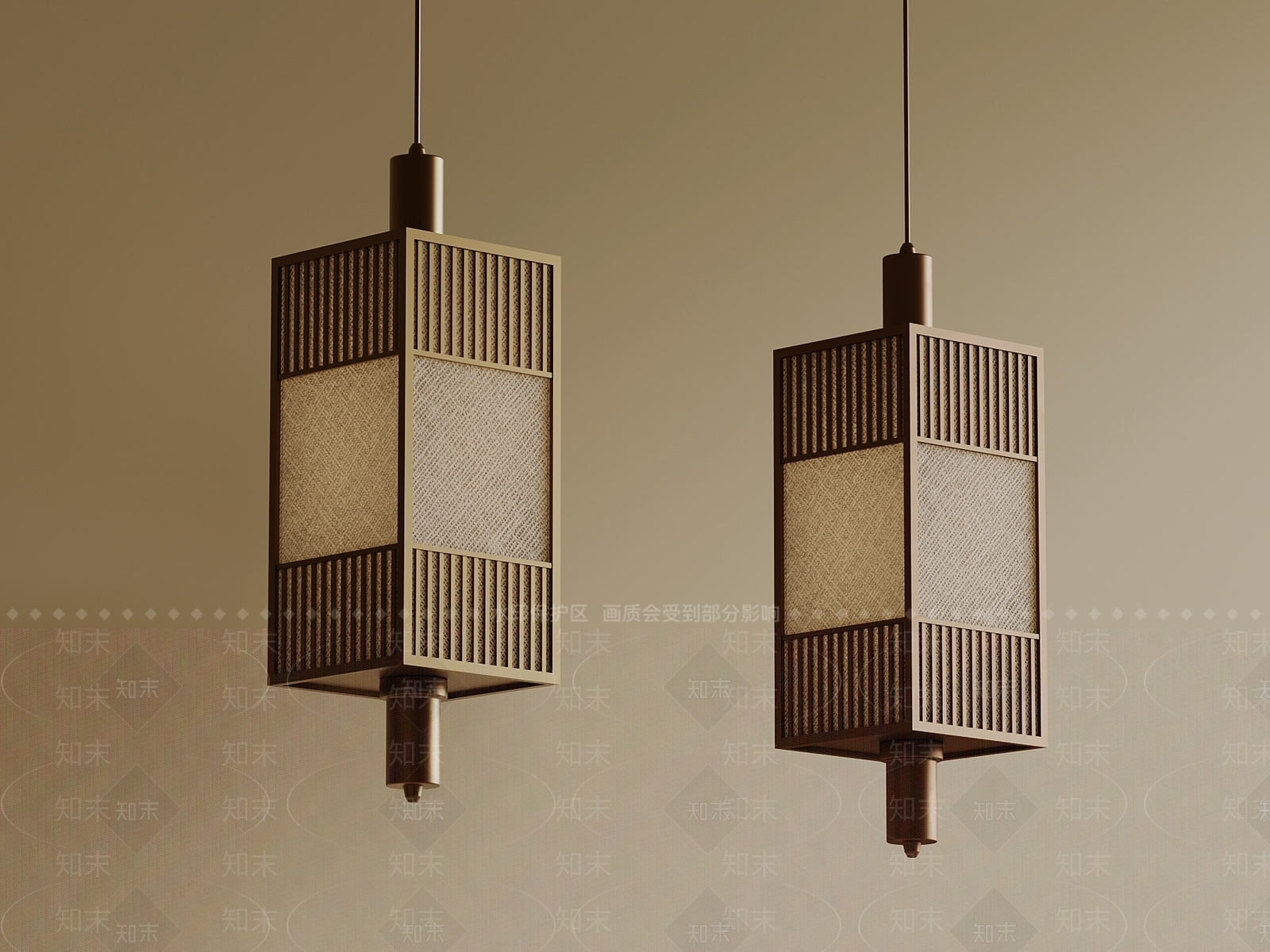 新中式吊灯3D模型下载【ID:1232294687】