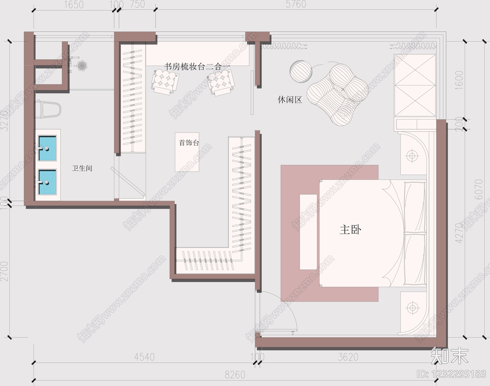 其他家装空间cad施工图下载【ID:1232295183】