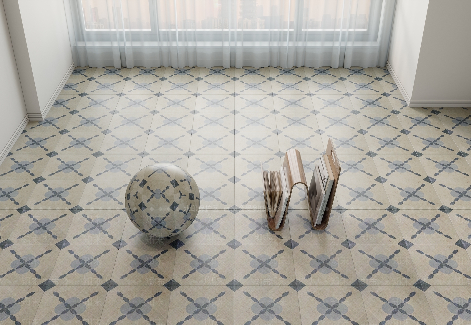 现代简约地砖3D模型下载【ID:1232298540】