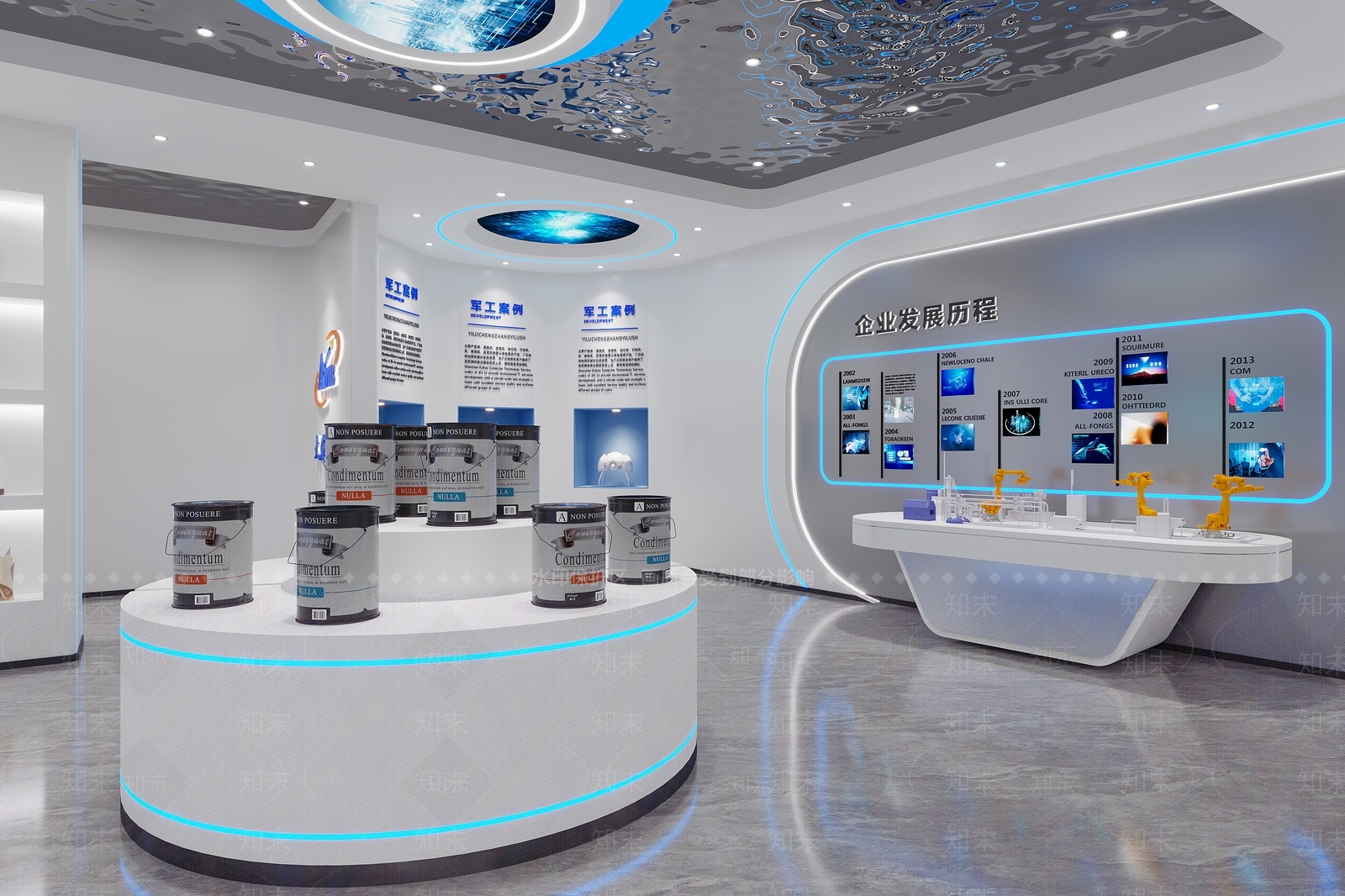 现代企业展厅3D模型下载【ID:1232298506】