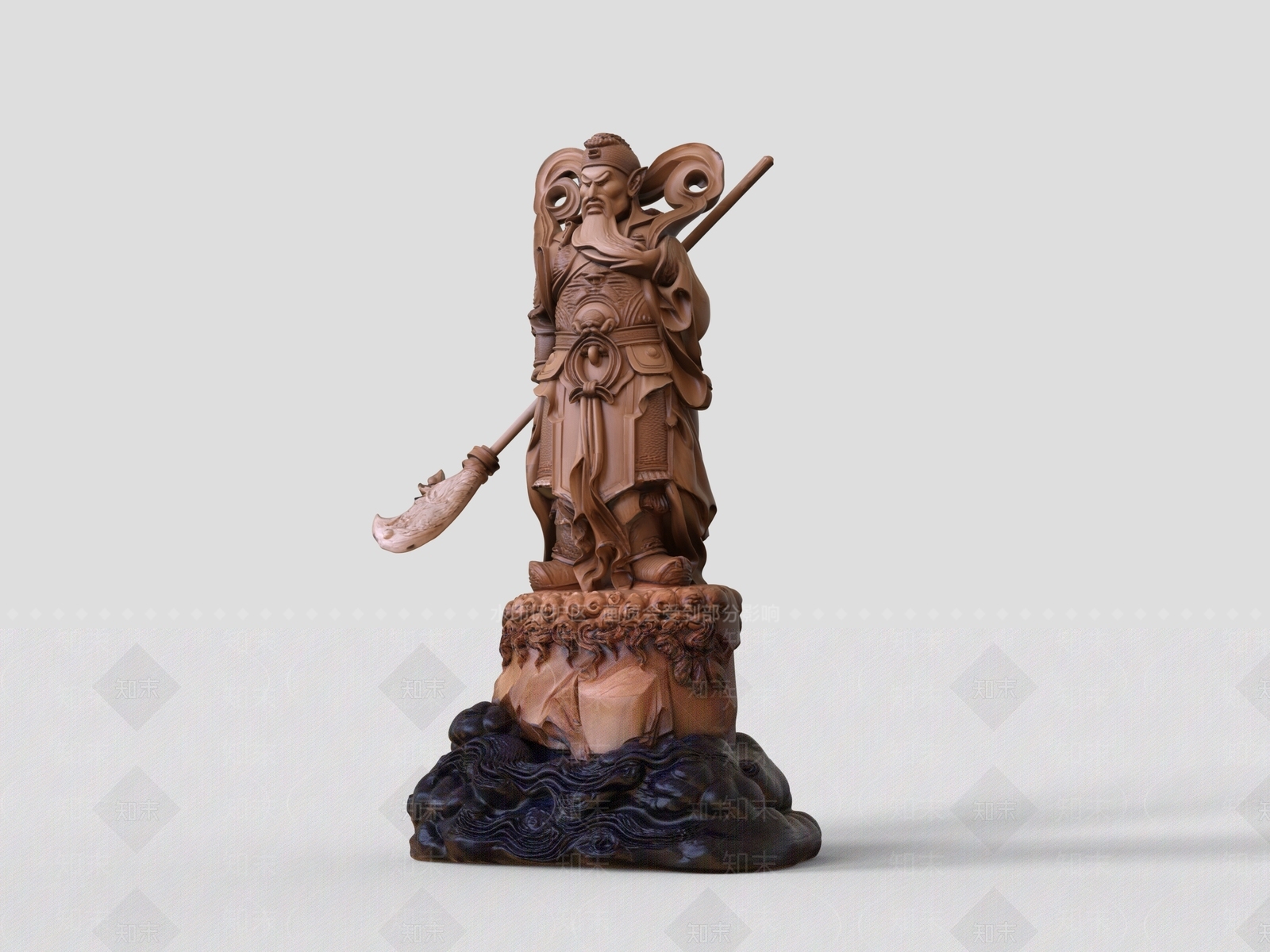 中式雕塑摆件3D模型下载【ID:1232298756】