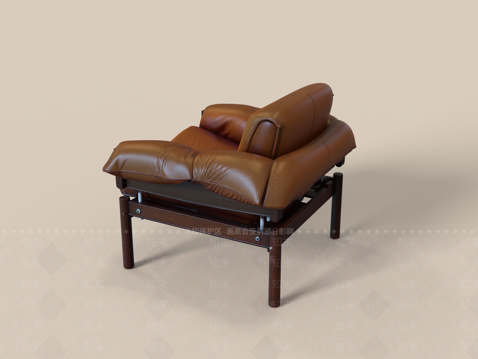 中古风休闲椅3D模型下载【ID:1232300387】