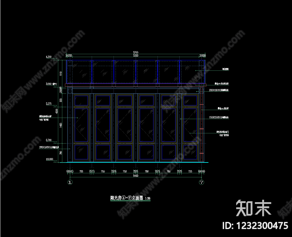 屋顶花园cad施工图下载【ID:1232300475】