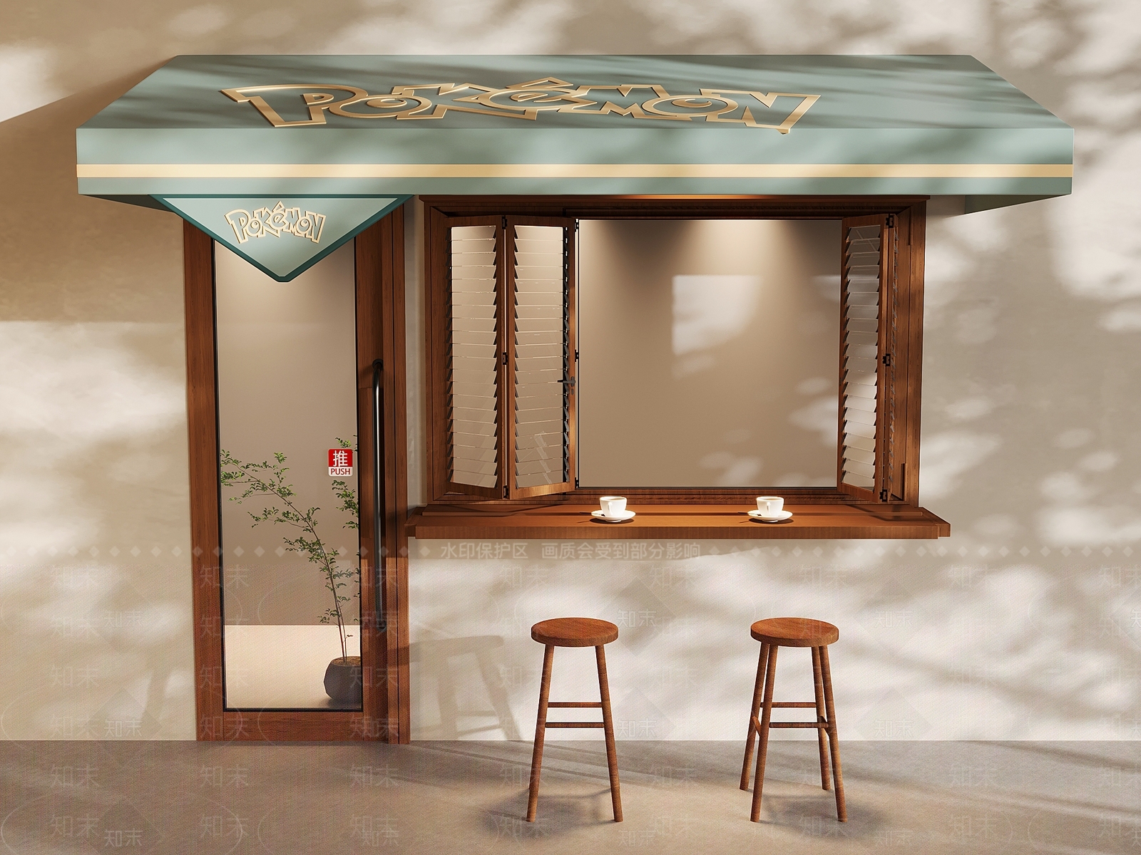 中古风咖啡厅3D模型下载【ID:1232300633】