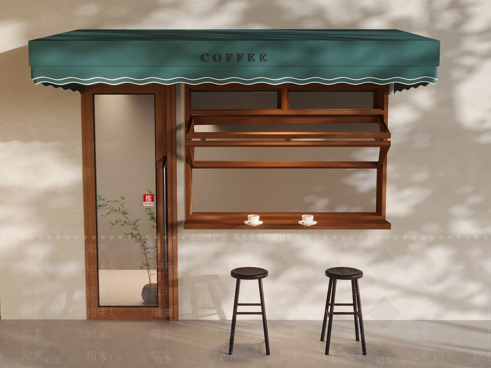 中古风咖啡厅3D模型下载【ID:1232300781】