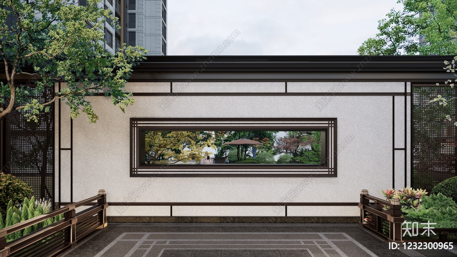 景墙cad施工图下载【ID:1232300965】