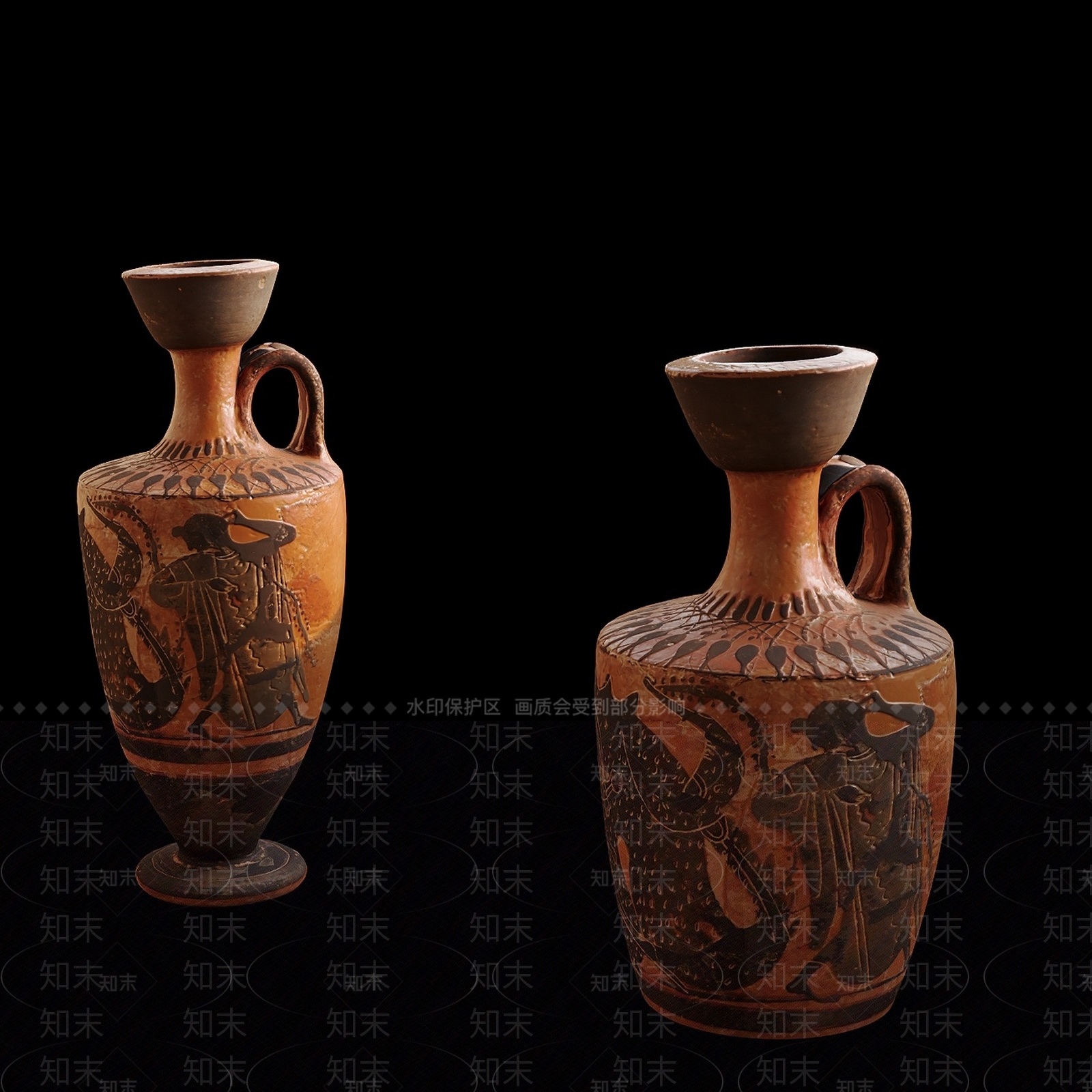 古风罐子3D模型下载【ID:1232301006】