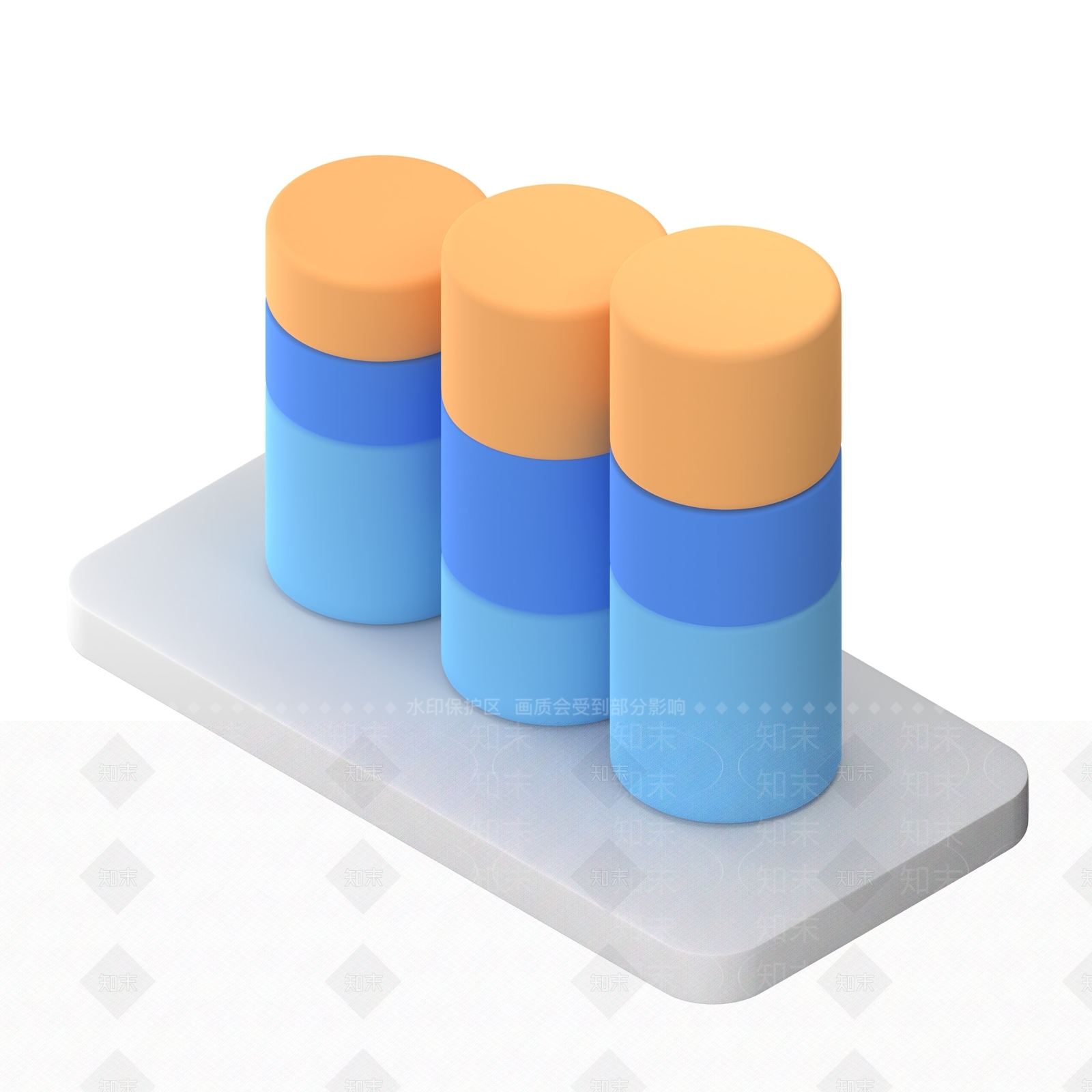 极简摆件组合3D模型下载【ID:1232302513】