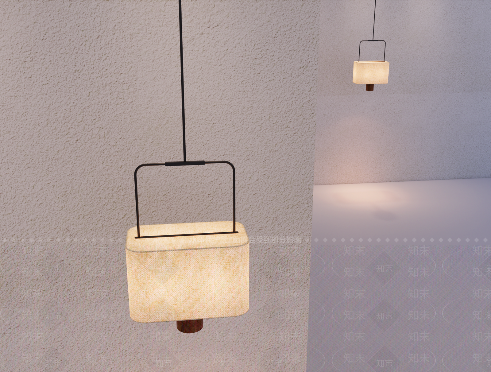 侘寂吊灯3D模型下载【ID:1232306031】