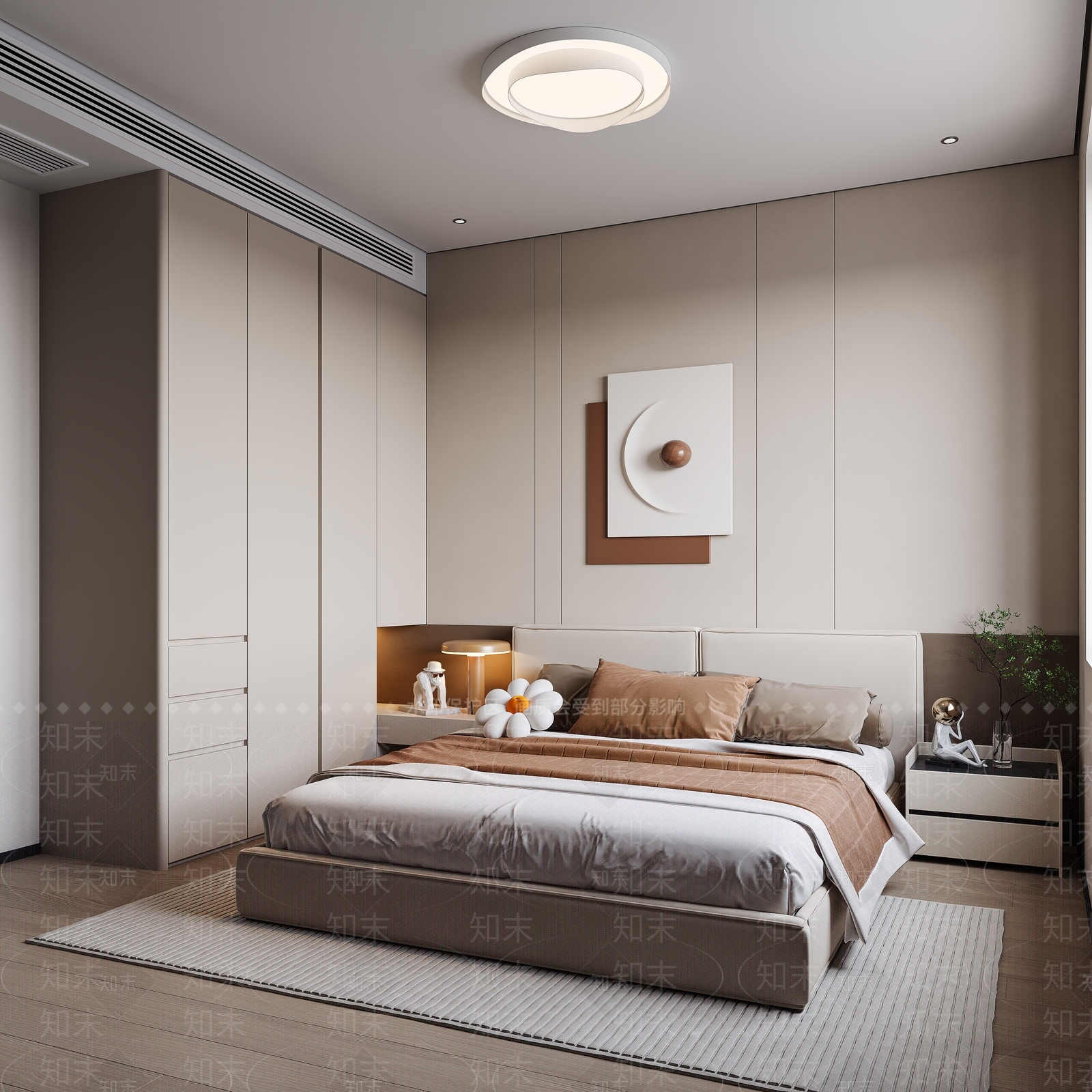 现代简约书房3D模型下载【ID:1232307574】