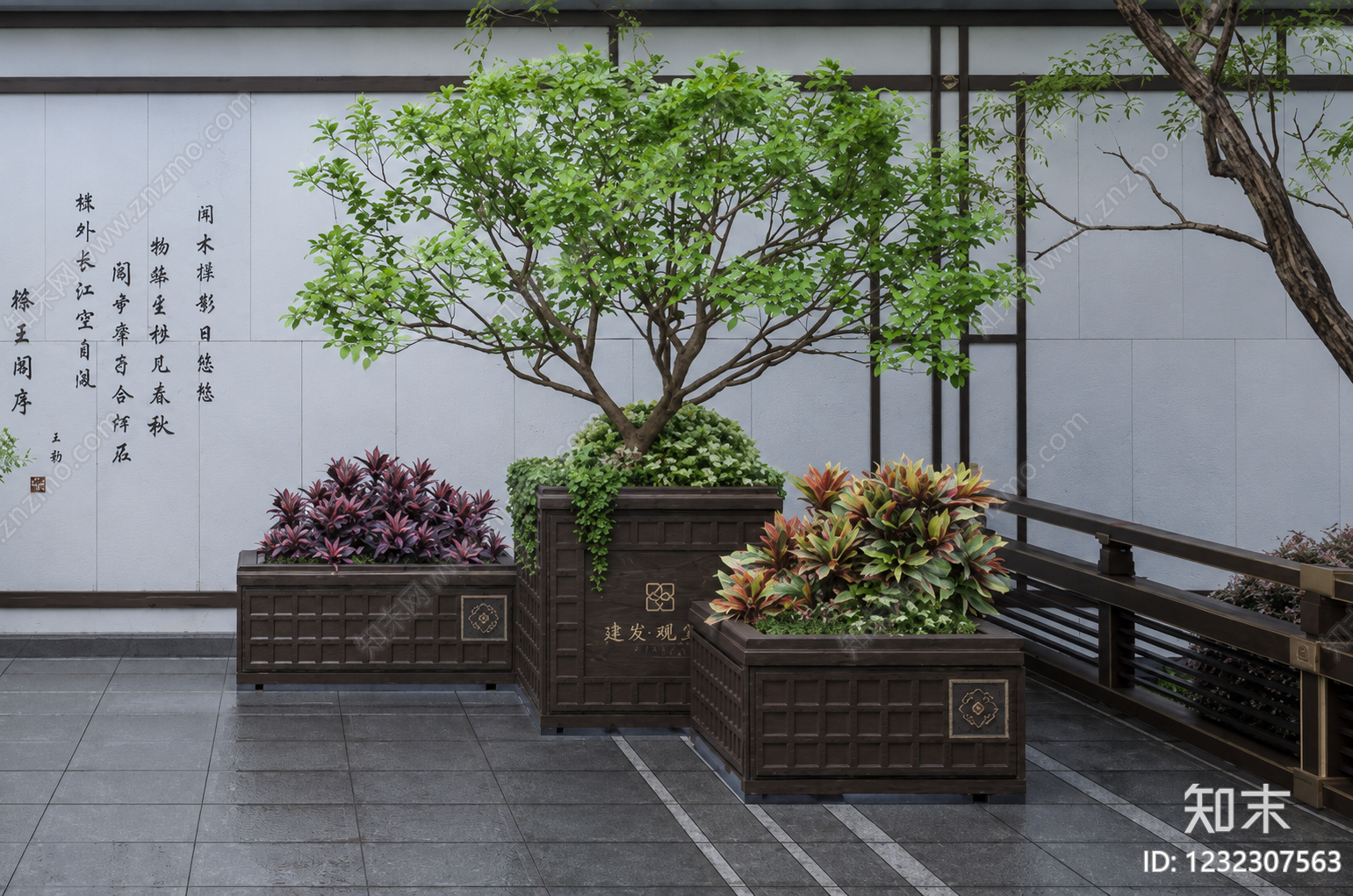 新中式树池CAD图纸