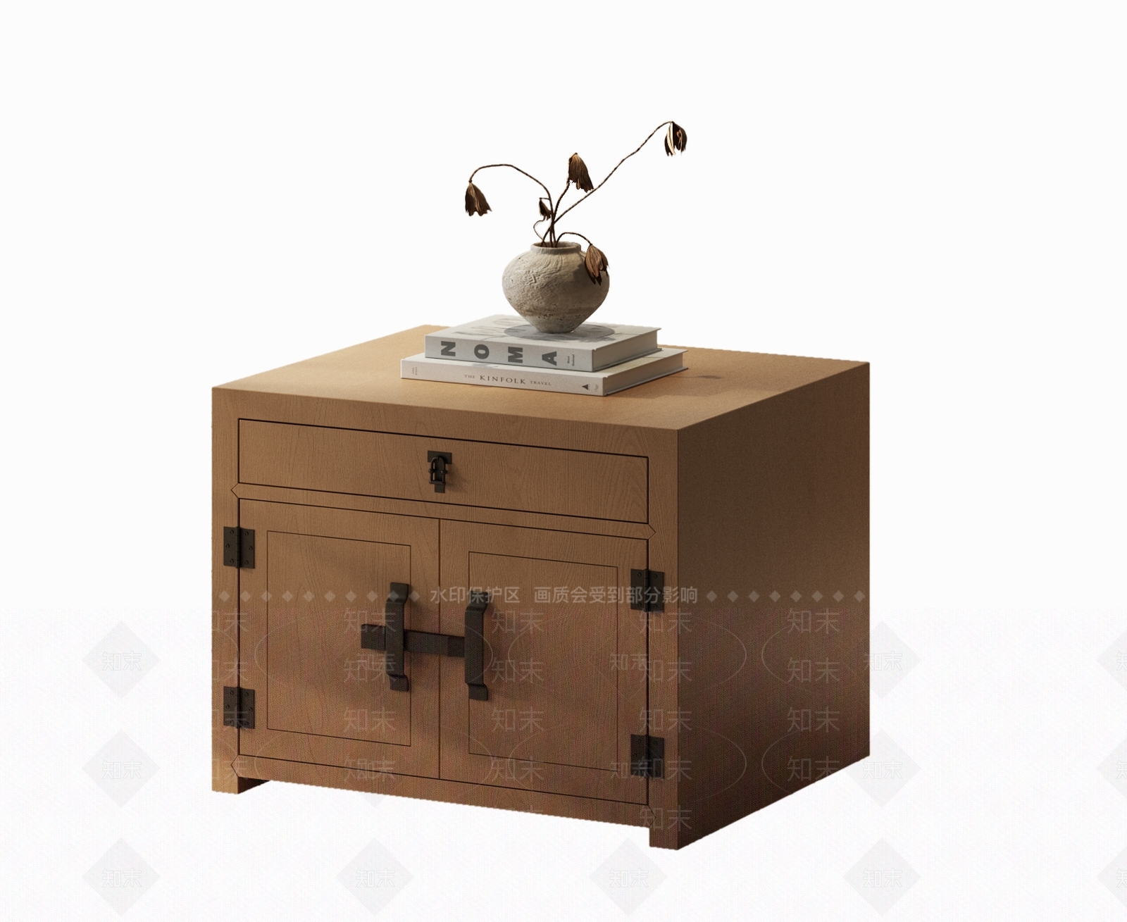 新中式床头柜3D模型下载【ID:1232307783】