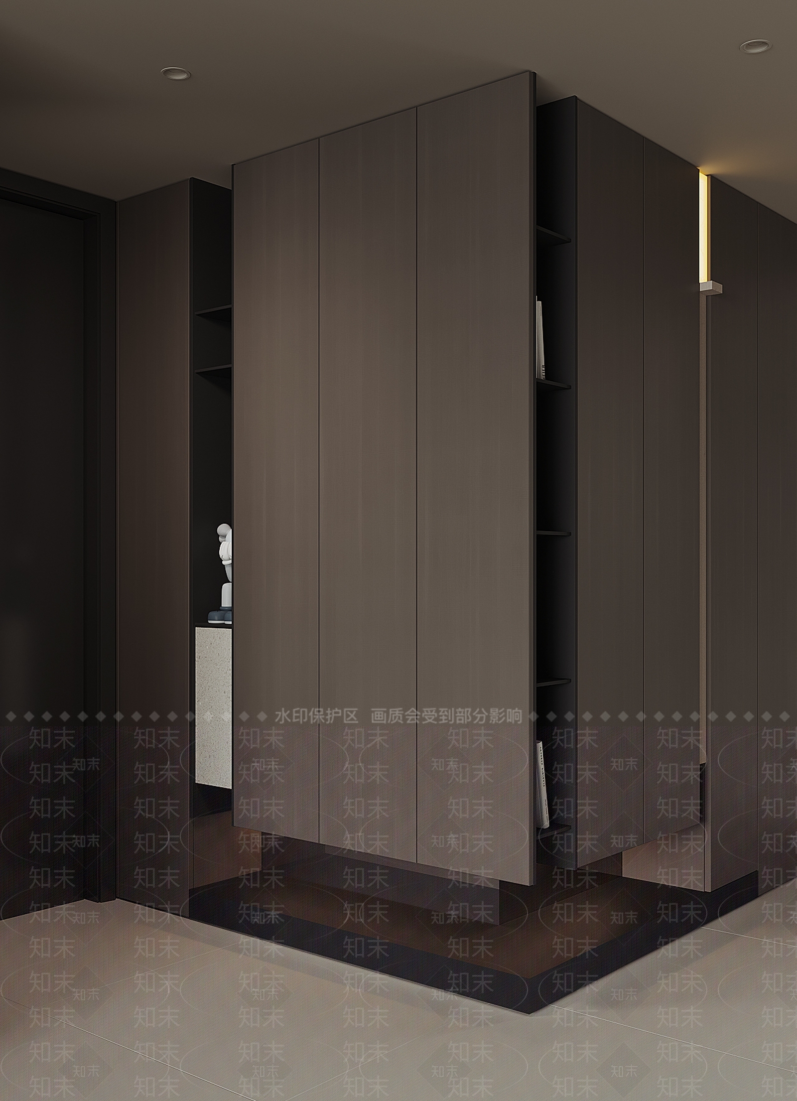 意式极简鞋柜3D模型下载【ID:1232311713】