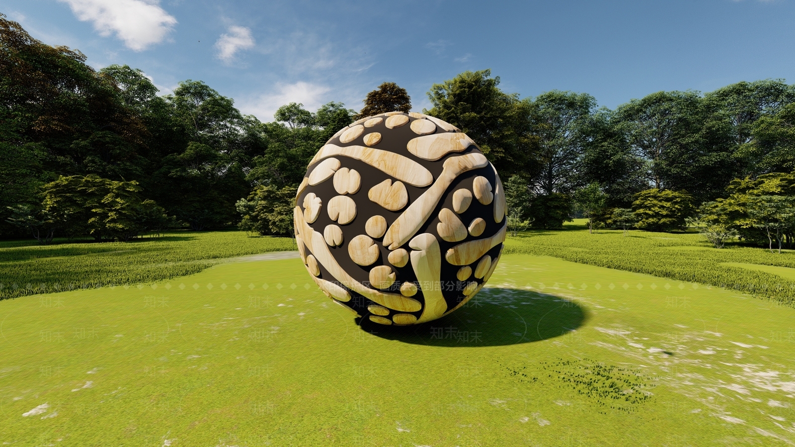 原木风雕塑SU模型下载【ID:1232312140】