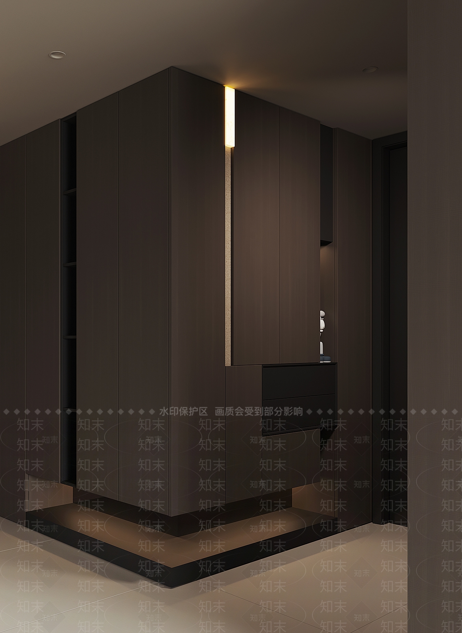 意式极简鞋柜3D模型下载【ID:1232312553】