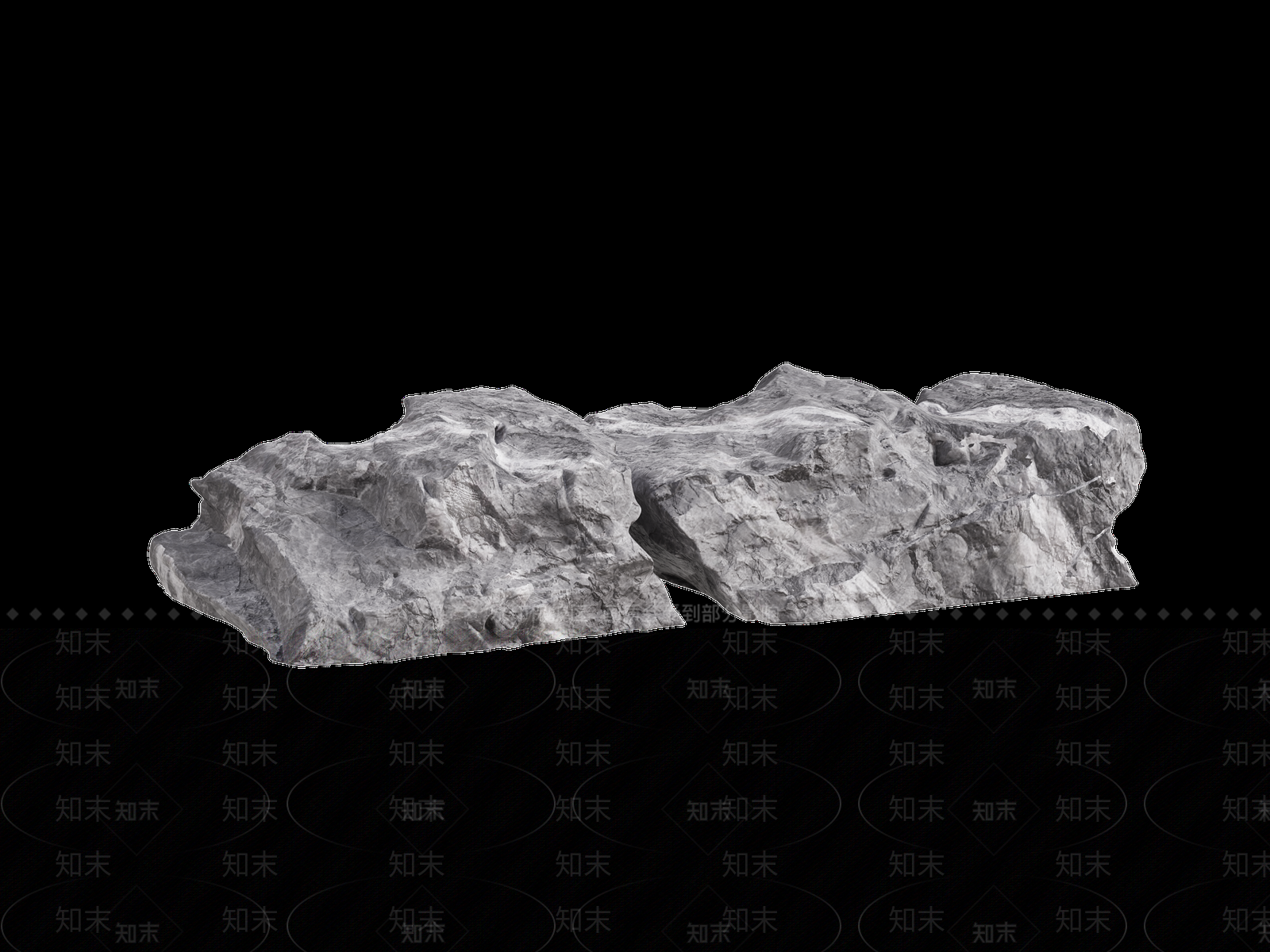 新中式景观石头3D模型下载【ID:1232319589】