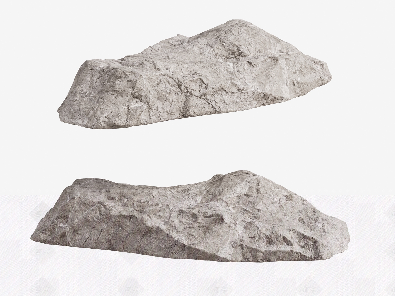 侘寂石头3D模型下载【ID:1232319882】