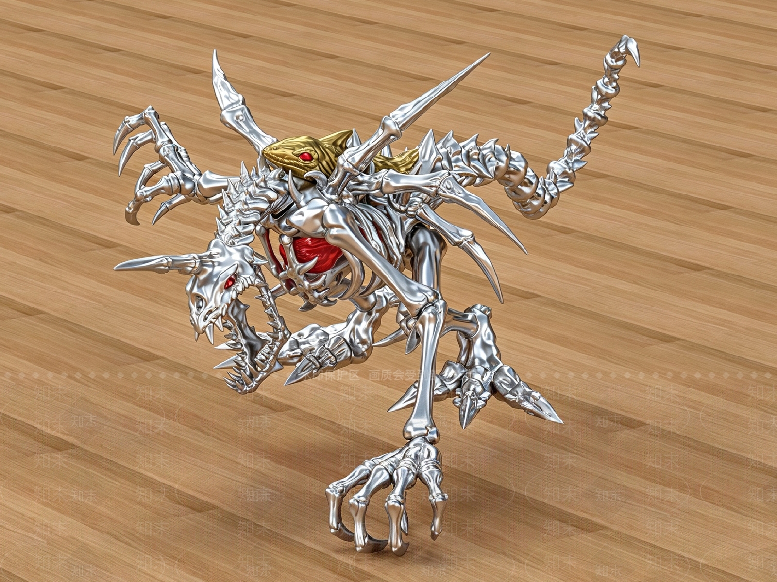 赛博朋克风雕塑摆件3D模型下载【ID:1232320429】