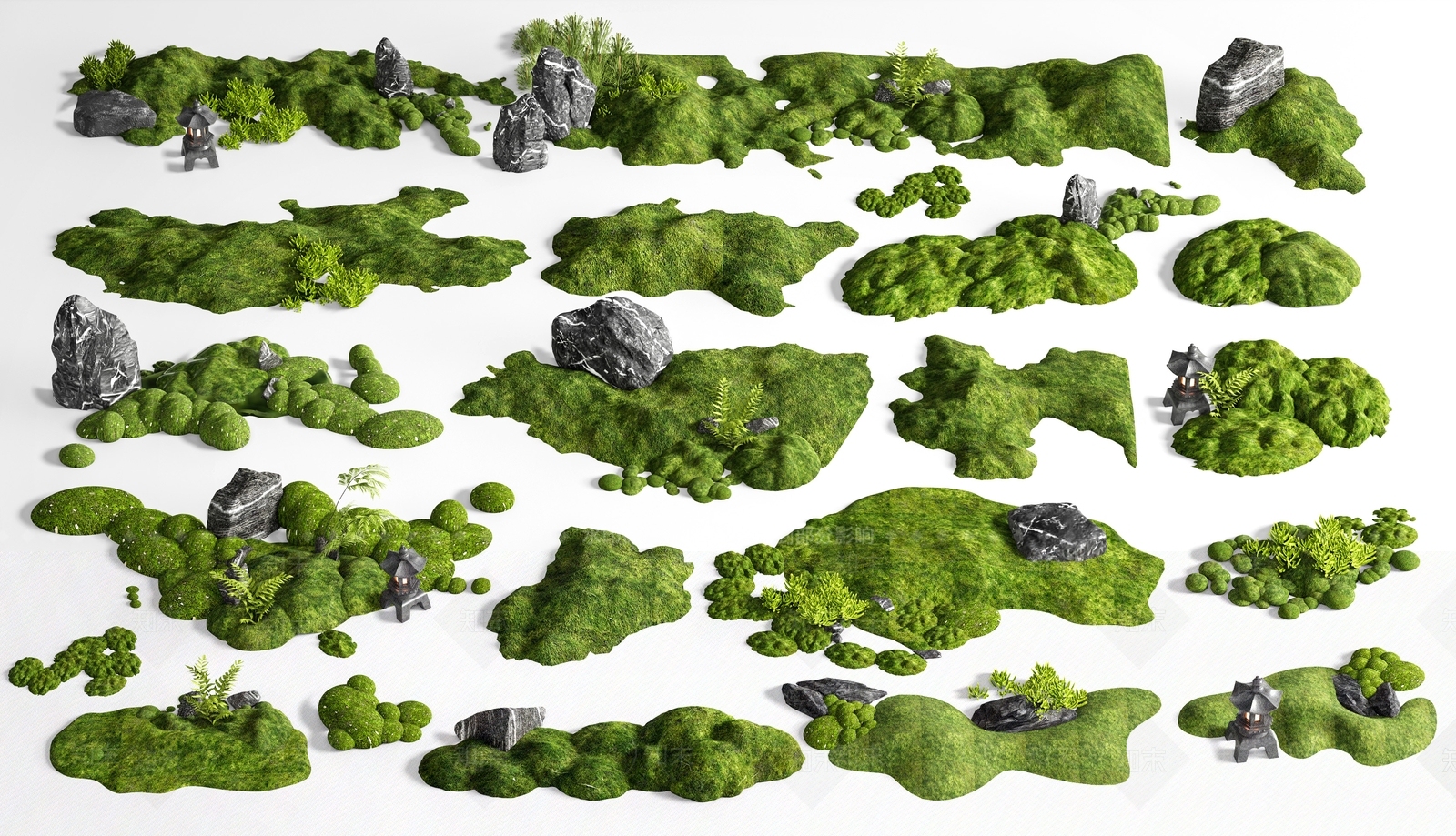 禅意微地形3D模型下载【ID:1232321197】