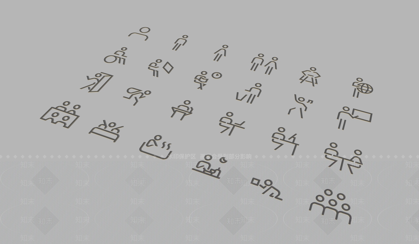 极简标识标牌SU模型下载【ID:1232322845】