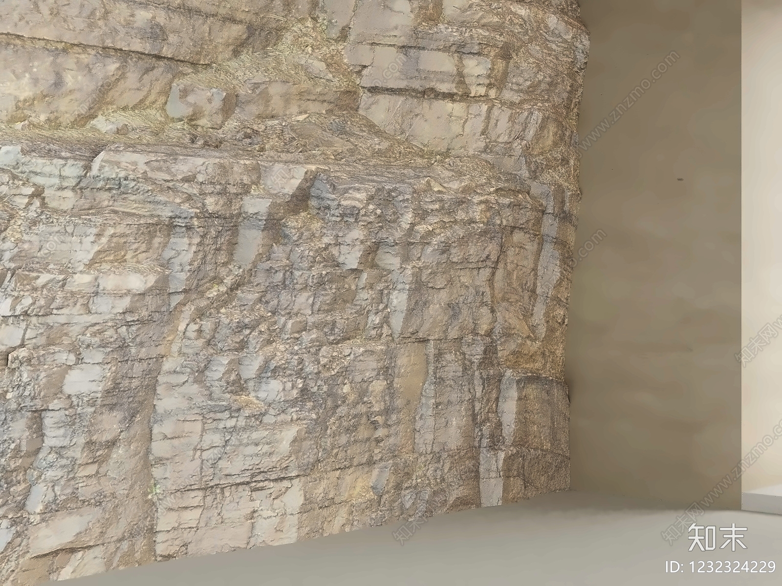 侘寂石材3D模型下载【ID:1232324229】