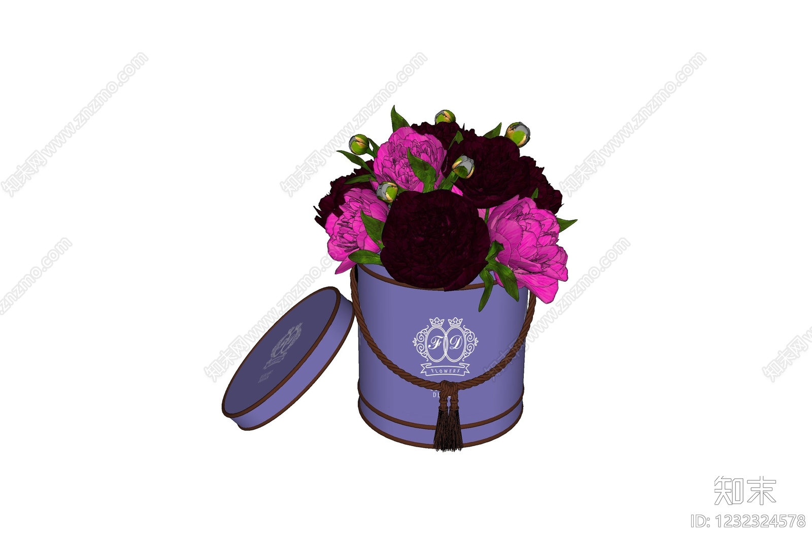 轻奢花艺SU模型下载【ID:1232324578】