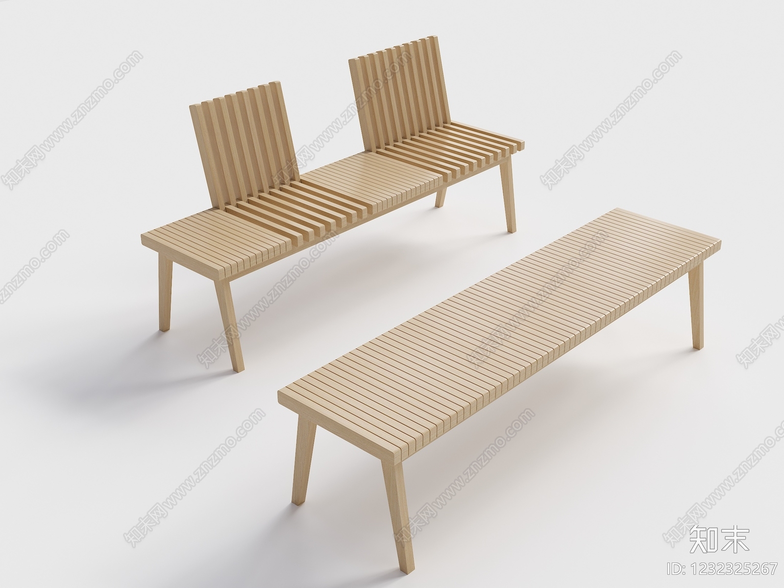 原木风其他凳子3D模型下载【ID:1232325267】