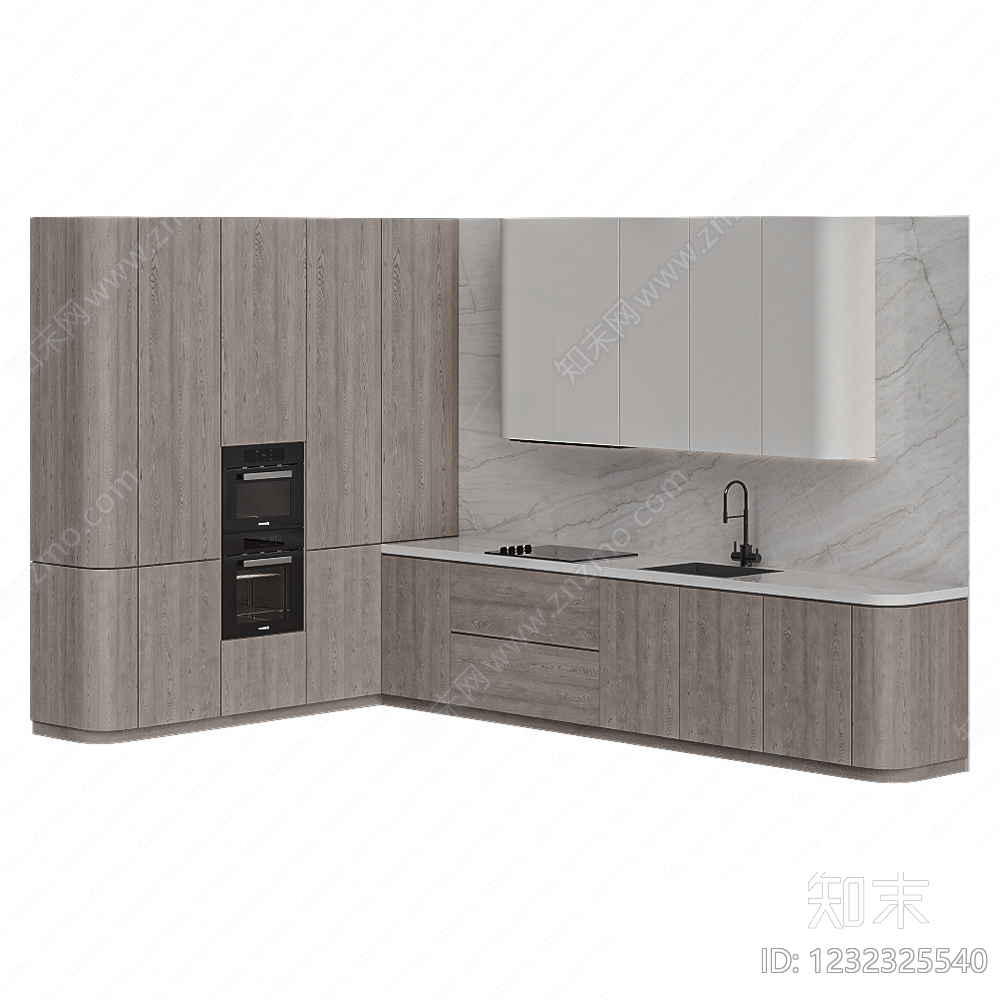 意式极简其他柜子3D模型下载【ID:1232325540】