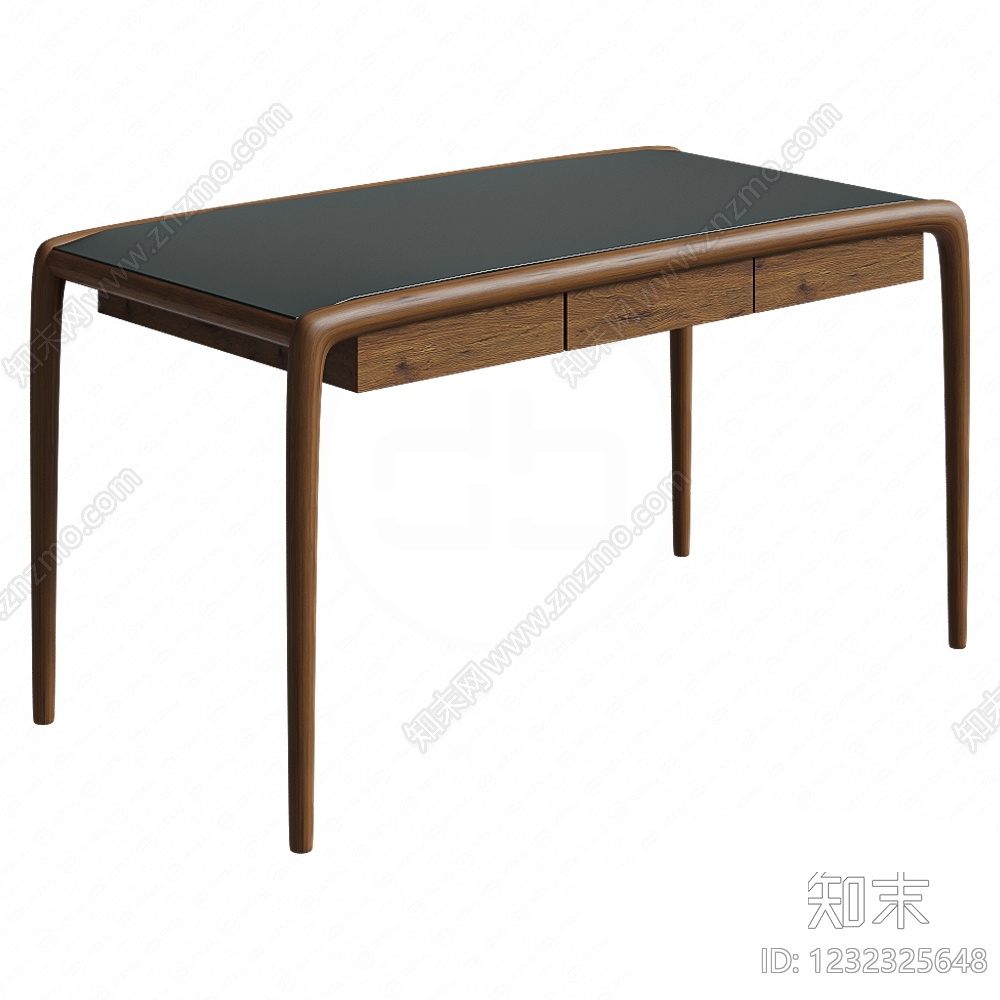 中古风书桌3D模型下载【ID:1232325648】