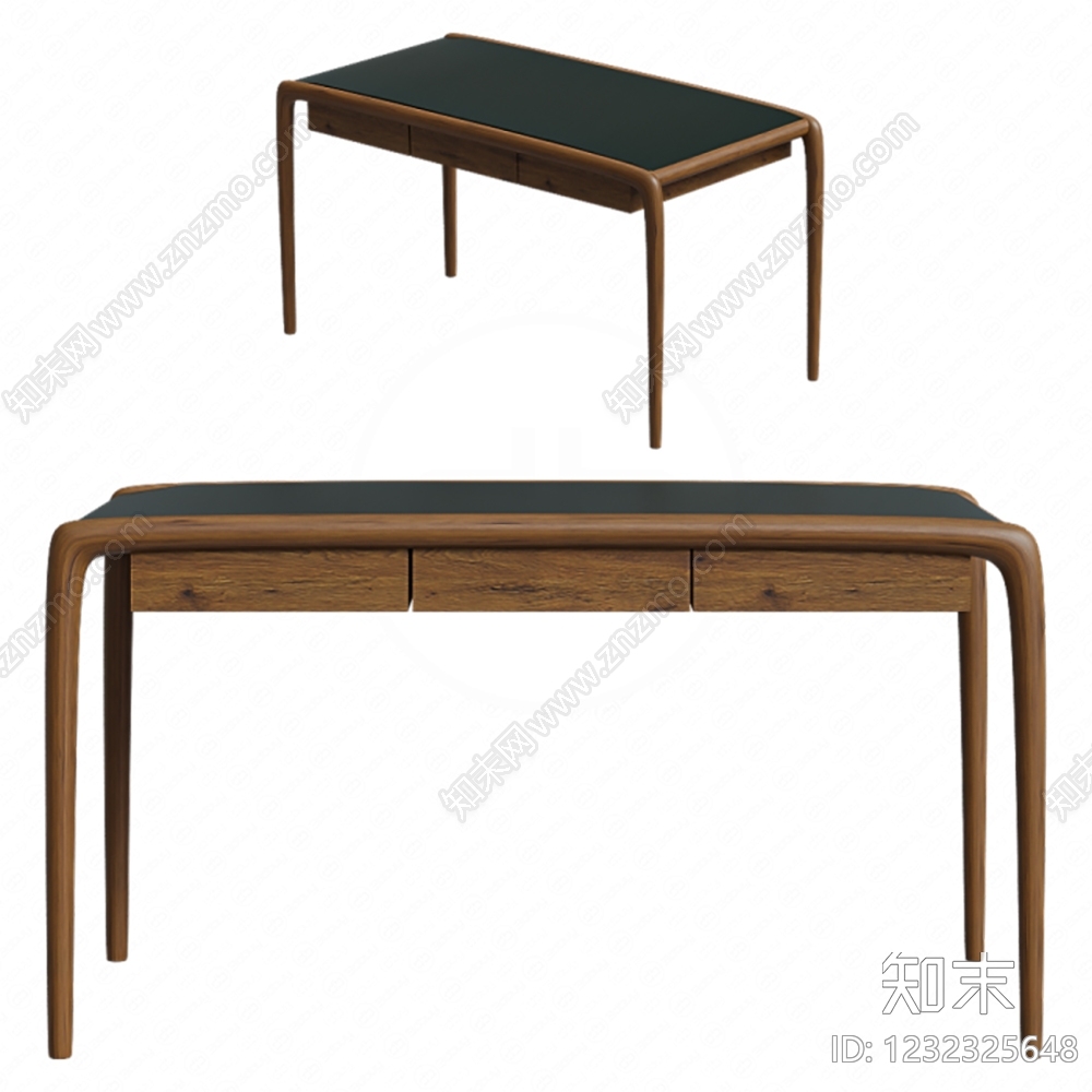 中古风书桌3D模型下载【ID:1232325648】