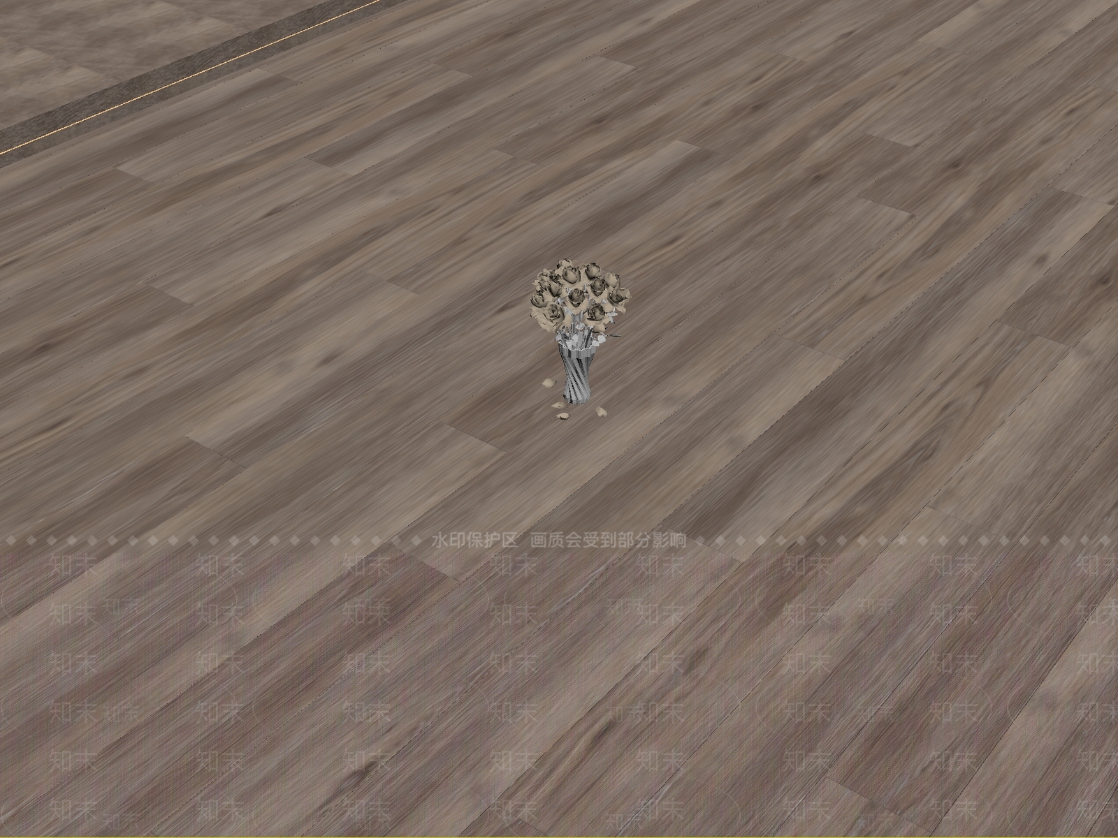 原木风地板SU模型下载【ID:1232325804】