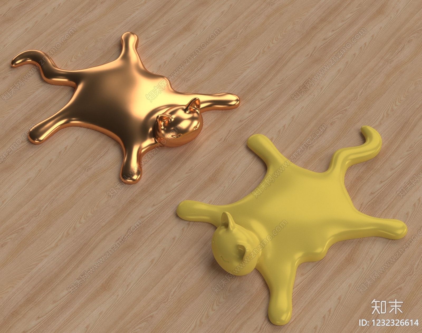 轻奢雕塑摆件3D模型下载【ID:1232326614】