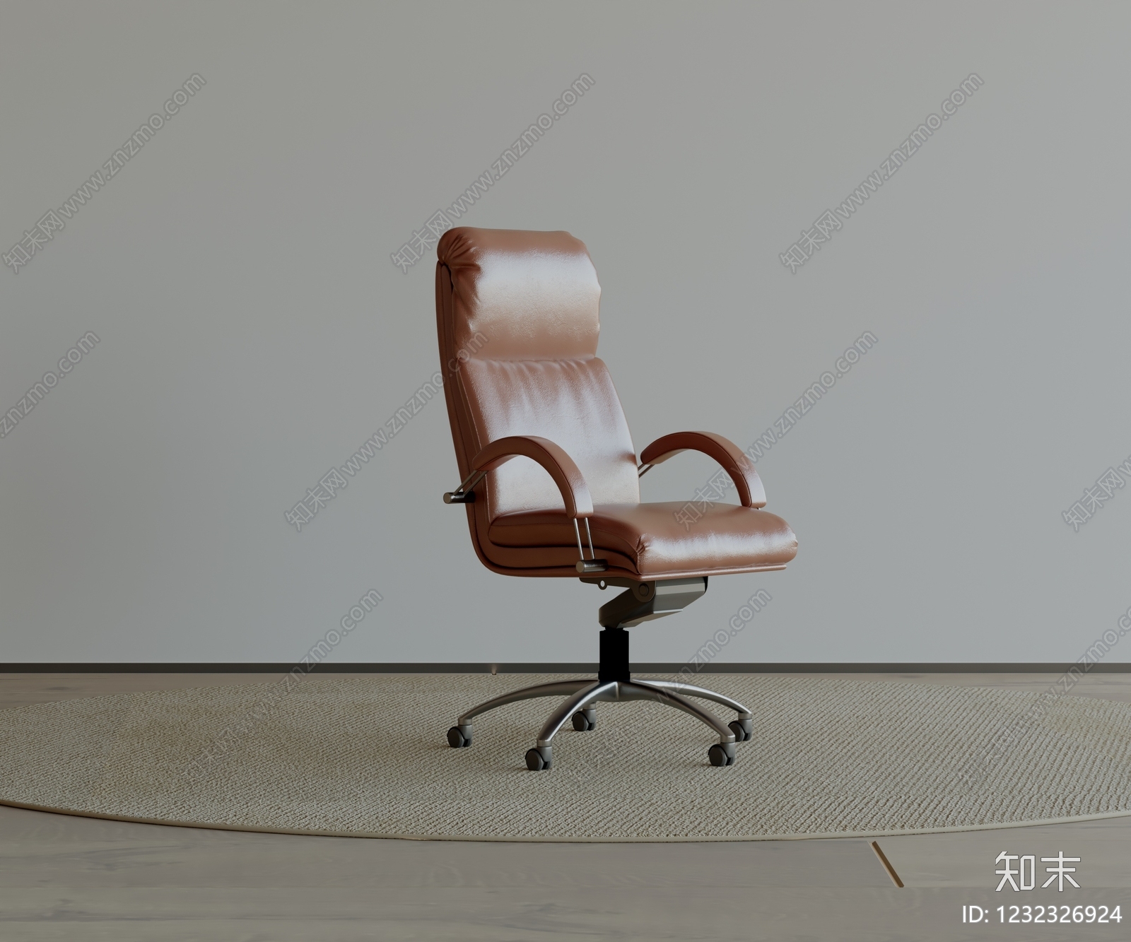 极简办公椅3D模型下载【ID:1232326924】