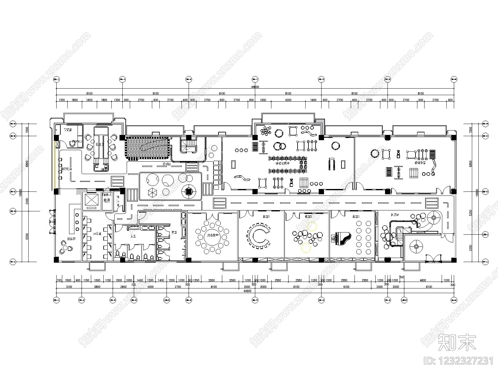 儿童乐园cad施工图下载【ID:1232327231】