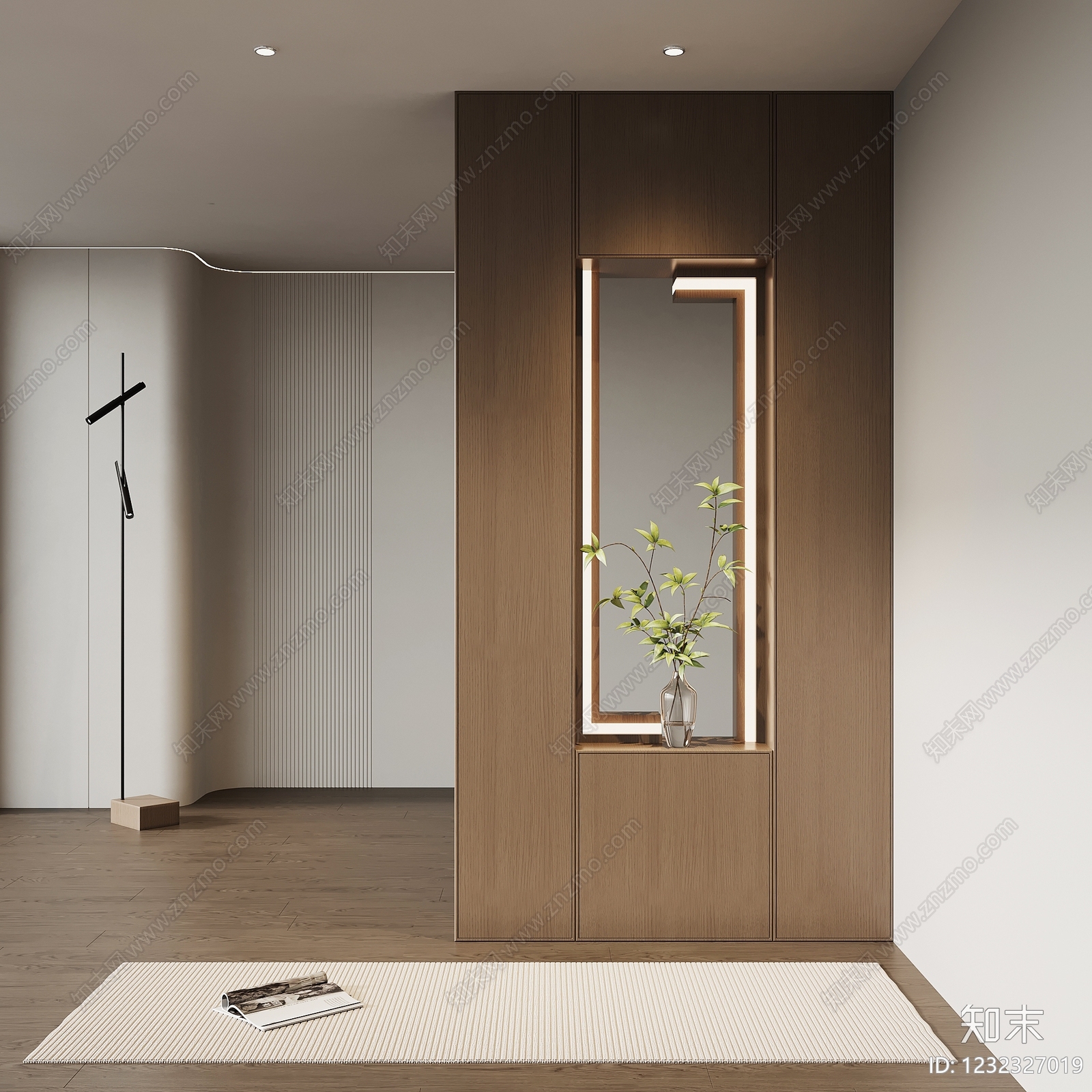 现代简约玄关3D模型下载【ID:1232327019】