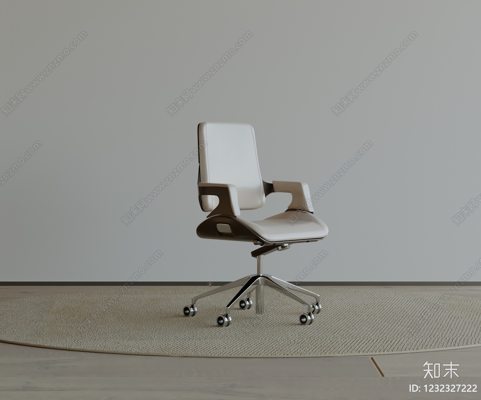 极简办公椅3D模型下载【ID:1232327222】