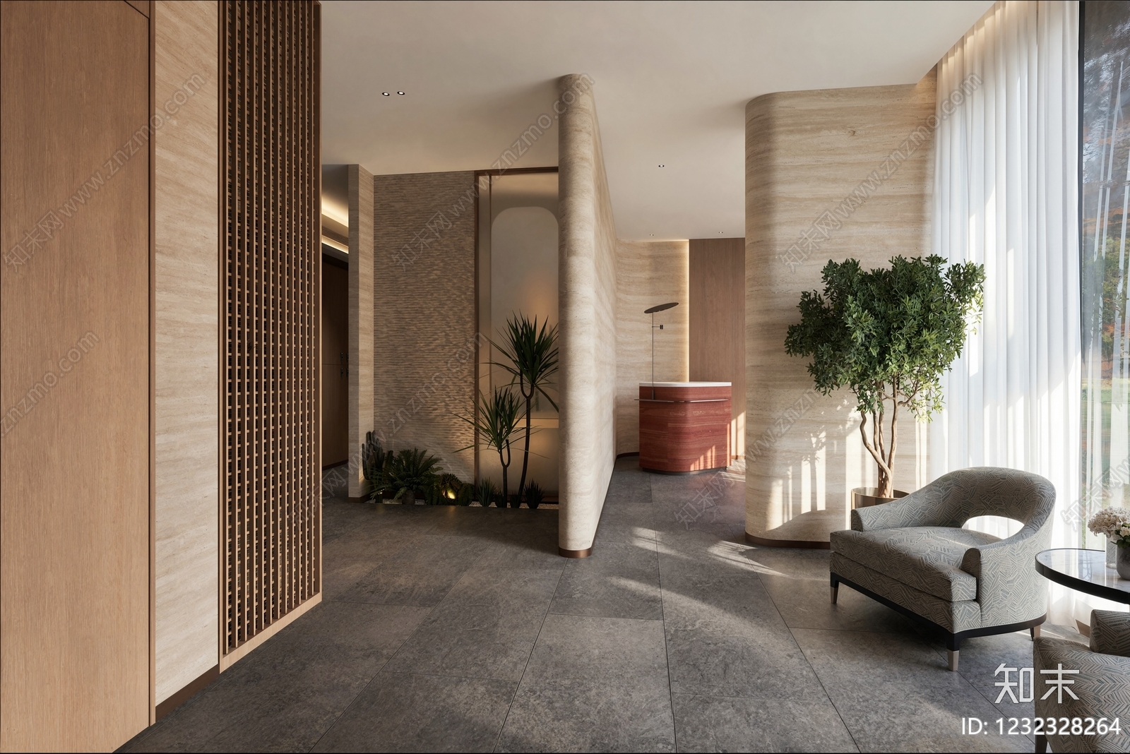 现代简约美容院3D模型下载【ID:1232328264】