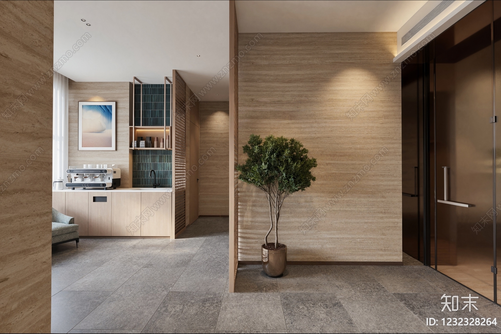 现代简约美容院3D模型下载【ID:1232328264】