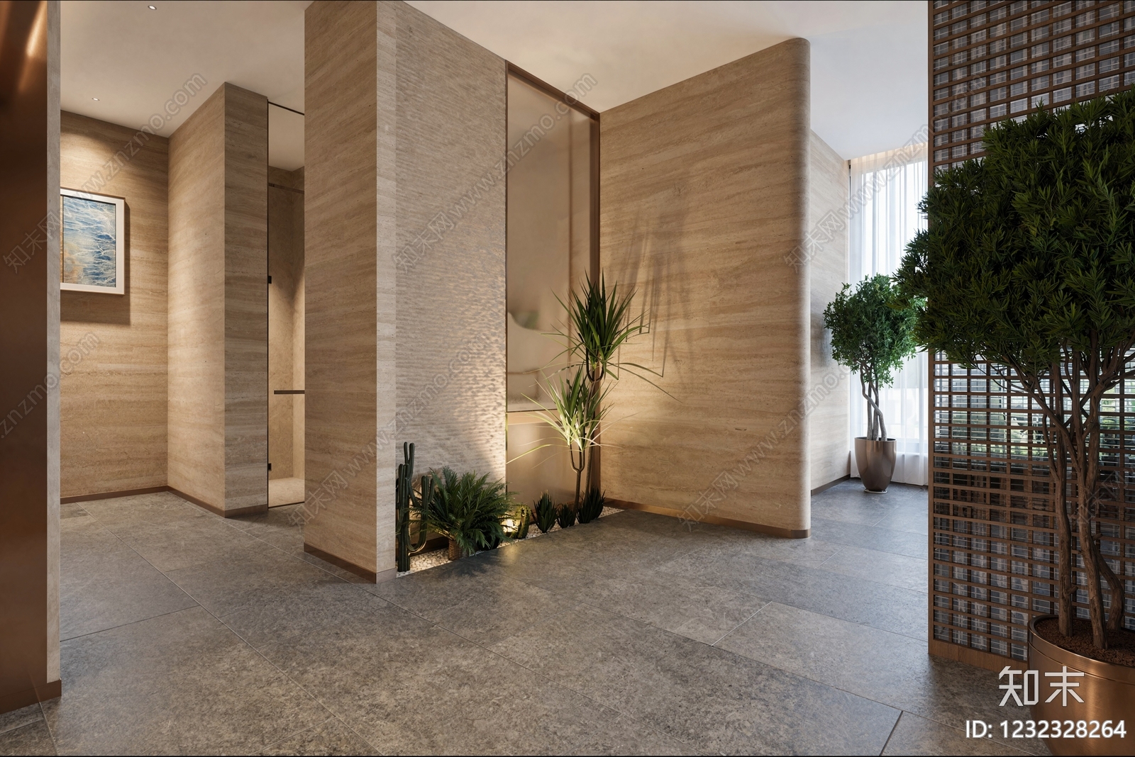 现代简约美容院3D模型下载【ID:1232328264】